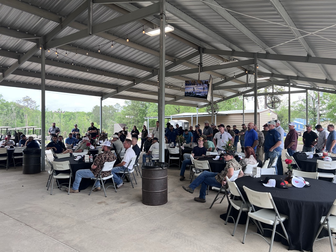 Over 60 people at Titan Roofing first annual skeet shoot at Blackwood